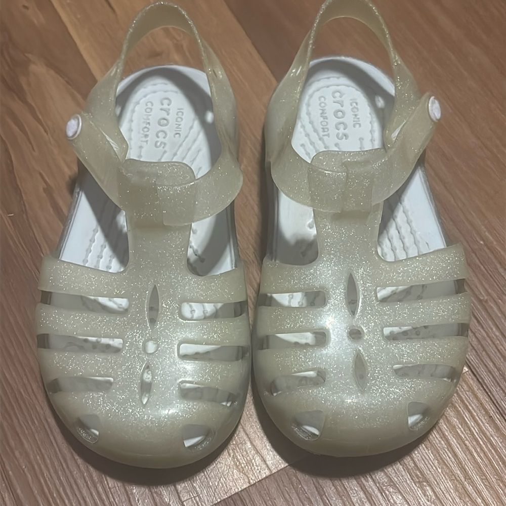 Crocs Isabella sandal silver glitter